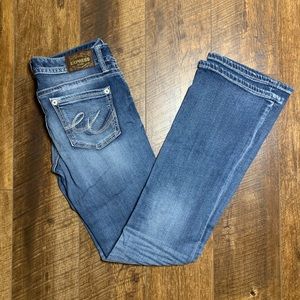 Express Low Rise Boot Cut Jeans